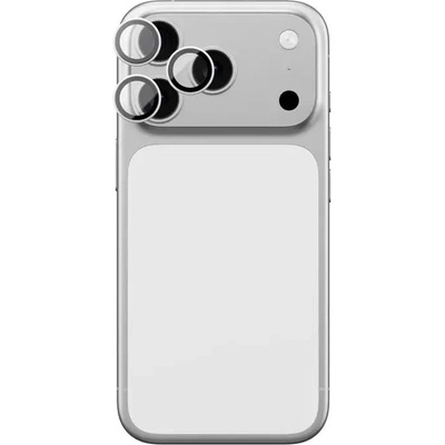 Amazingthing Стъкло за обектив AmazingThing за iPhone 17 Pro / Pro Max със сребриста алуминиева рамка (IP17CAM3SGLA)