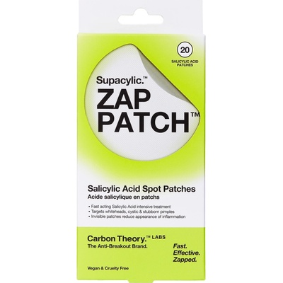 CARBON THEORY Náplasti na akné Supacylic Zap Patch 20 ks