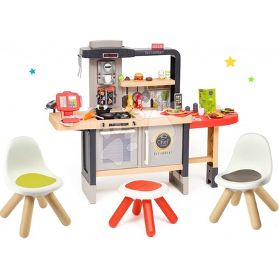 Smoby Set reštaurácia s elektronickou kuchynkou Chef Corner Restaurant s dvoma stoličkami KidChair