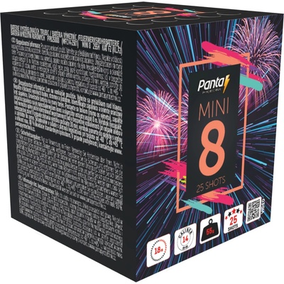 Kompaktní ohňostroj MINI8 25 ran 14 mm