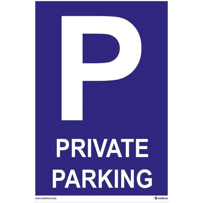 Private parking, Materiál plast, formát A4, K přišroubování
