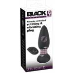Black Velvets RC Rotating Silicone Anal Plug 14 cm with Remote Control