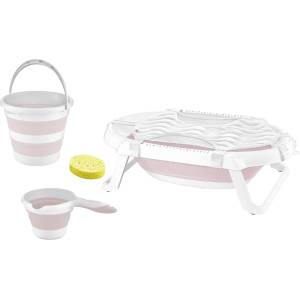 BabyJem Сгъваем комплект за къпане BabyJem - Розов, 5 части (596)