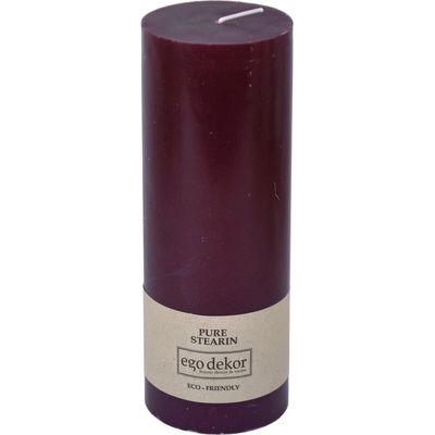Ego dekor Виненочервена приятелска свещ, време на горене 60 ч. Eco - Eco candles by Ego dekor (ZBC-3771064)