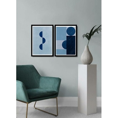 ASIR Sada obrazů BLUE MDF 2 ks