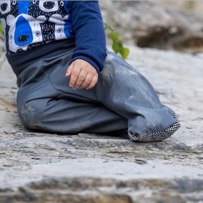 Dupeto Moje první softshellky slabší šedé