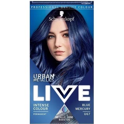 Schwarzkopf Live Urban Metallics Трайна крем боя за коса с метален оттенък 72 ml