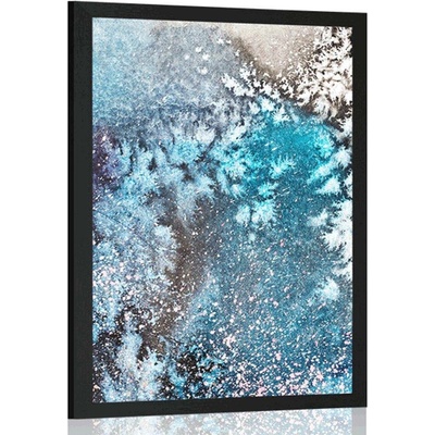 Plakát abstrakce z akvarelových barev - 20x30 white