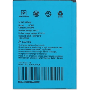 Image 1 of UMIDIGI UMI Оригинална Батерия 2500mAh за UMI Rome / Rome X