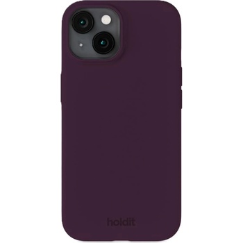 Holdit Гръб Holdit Silicone за iPhone 15 - Deep Plum