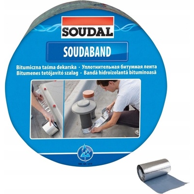 Soudal Bitumenová střešní páska 150 mm x 10 m hliník