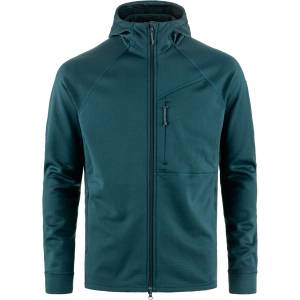 Fjällräven Мъжко поларено яке Fjällräven Abisko Grid Fleece Hoodie Fleece jacket - Mountain Blue (005-6873-0413)
