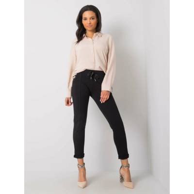 Sweatpants-RV-DR-6437.18-black čierna RELEVANCE