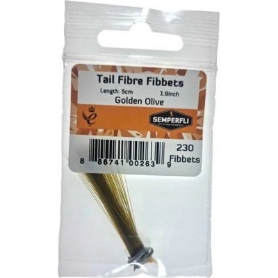 Semperfli Syntetická Pera Tail Fibre Fibbets Golden Olive
