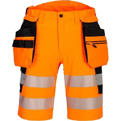 Portwest DX446 DX446 DX4 Hi Vis šortky Oranžová Čierna