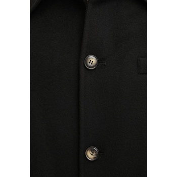 Nanushka Вълнено палто Nanushka JANNO в черно преходен модел с уголемена кройка NM24CROW01799 (NM24CROW01799)