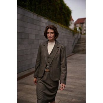 Moodo Едностранно сако, тъмнобежово Moodo Moodo | Bezhov | ЖЕНИ | XXL