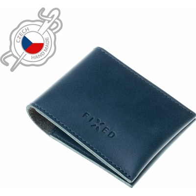 Fixed Wallet Kožená peněženka z pravé hovězí kůže modrá