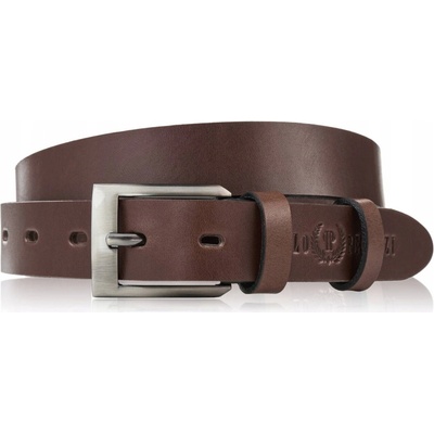 Pásek kožený opasek premium s klasickou sponou elegantní hnědý
