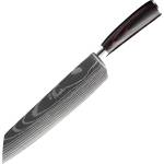 HARAHU Кухненски нож BL-29419 - Kiritsuke / Черен / Кафяв KP29419