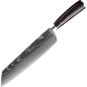HARAHU Кухненски нож BL-29419 - Kiritsuke / Черен / Кафяв KP29419