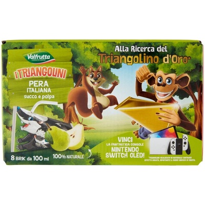 Valfrutta Hruškový Trojuholníkový džús 8 x 100 ml