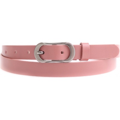 Špongr dámský úzký kožený opasek 2066 růžový