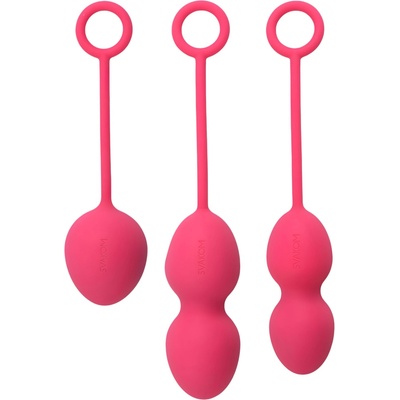 SVAKOM Nova - 3-частичен комплект геиша топчета (червен)