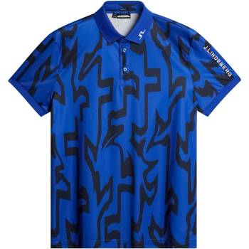 J Lindeberg Golf Блуза с яка J Lindeberg Golf Men's JLG Tour Tech Short-Sleeve Performance Polo Shirt - G Bridge Blue