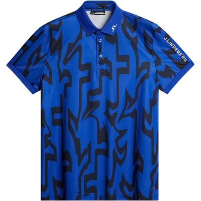 J Lindeberg Golf Блуза с яка J Lindeberg Golf Men's JLG Tour Tech Short-Sleeve Performance Polo Shirt - G Bridge Blue