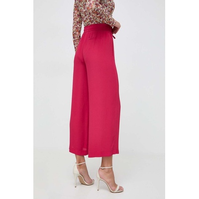 Marella Панталон с коприна Marella в розово с широка каройка, висока талия 2413131134200 (2413131134200)