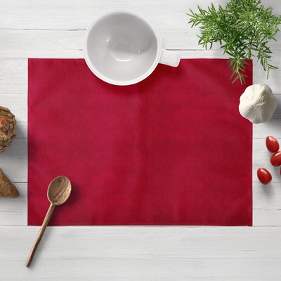 Biante Zamatové prestieranie Velvet Prémium SVP-049 Jahodovo červené 30x40 cm