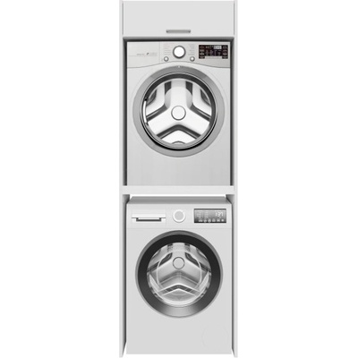 Forte Шкаф за пералня twenty two, 66.8/201.8 см, бял (wcto200-z12m)