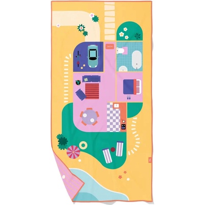 Quut osuška na pláž 2v1 izbička pre bábiky 140 x 70 cm