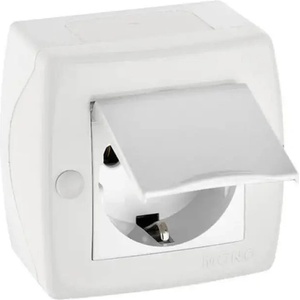 Mono Electric КОНТАКТ КАПАК ЗА ОТКРИТ МОНТАЖ ip20 БЯЛ mono octans (8680453042967)