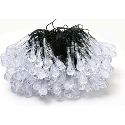 IMMAX DROP solárna, 200× LED, 20 m, IP65, teplá biela
