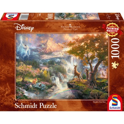 Schmidt Spiele Puzzle Schmidt Thomas Kinkade Disney Bambi 1000pc (sch4862)