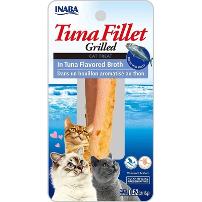 INABA Cat Grilled Tuna Fillet vo vývare z hrebenatky 15 g