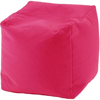 Pufrelax Пуф 130л. , Табуретка Куб XL, Panama pink, Перящ се калъф, водоустойчив, Пълнеж от Полистиролни перли