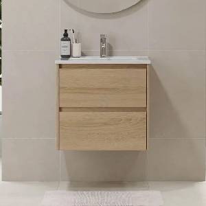 Bath Deluxe Шкаф за баня с мивка MOLDE, 60x55x46 см, цвят дъб (BT0140)