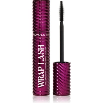 Makeup Revolution Wrap Lash Tubing спирала за удъжаване, извиване и обем цвят Burgundy 8.5ml