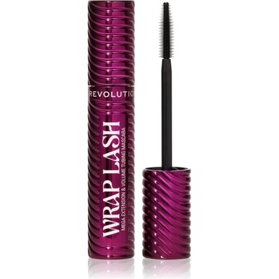 Revolution Wrap Lash Tubing спирала за удъжаване, извиване и обем цвят Burgundy 8.5ml