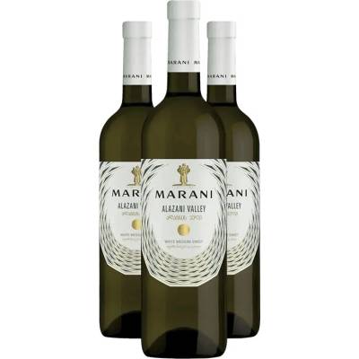 Marani Alazani Valley biele polosladké víno 11,5% 3 x 750 ml (holá lahev)