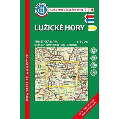 KČT 14 Lužické hory 1:50 000 / turistická mapa