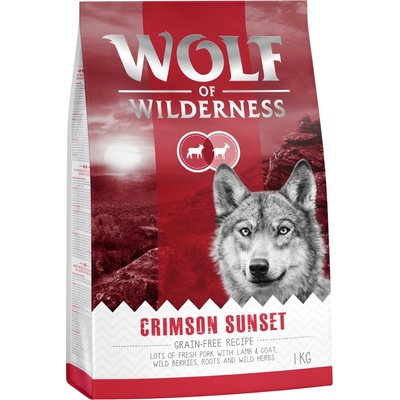 Wolf of Wilderness Crimson Sunset jahňacie a kozie 1 kg