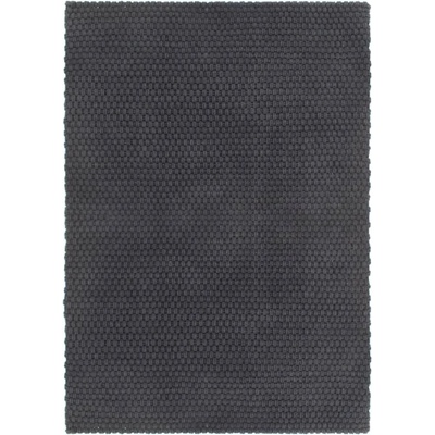 vidaXL Килим правоъгълен антрацит 160x230 см памук (345117)