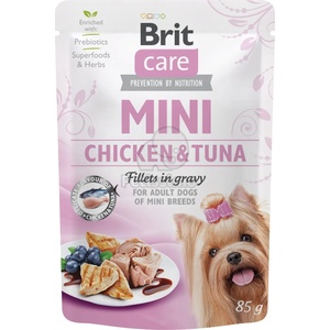 Brit Care Mini Chicken & Tuna fillets in gravy 6x85 g