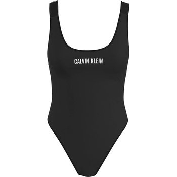 Image 1 of Calvin Klein Scoop Back One Piece Swimsuit - Pvh Black