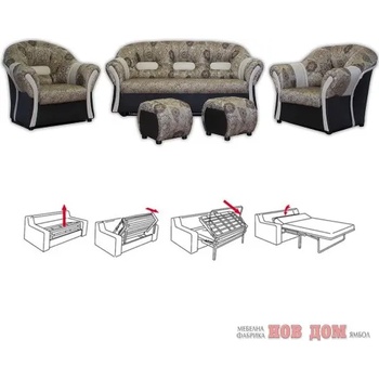 Image 1 of Мебелна фабрика НОВ ДОМ - гр. Ямбол Холова гарнитура Невада (Продукт 912)