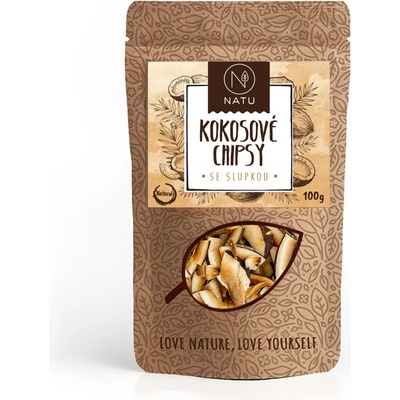 NATU Kokosové chipsy se slupkou 100 g